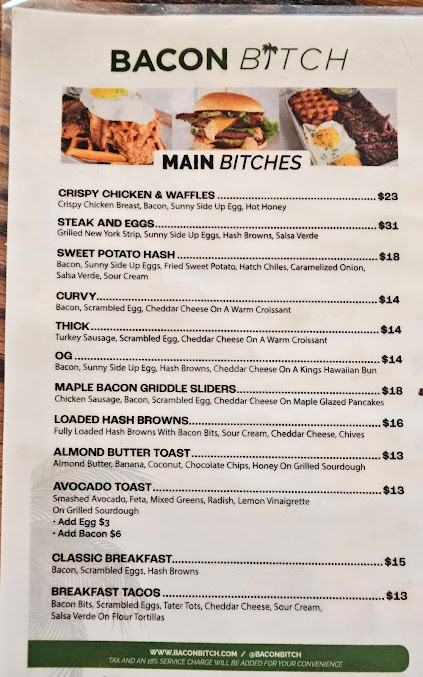 Menu Bacon Bitch - 7
