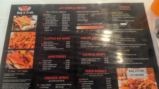 Menu Bag O Crab - 1
