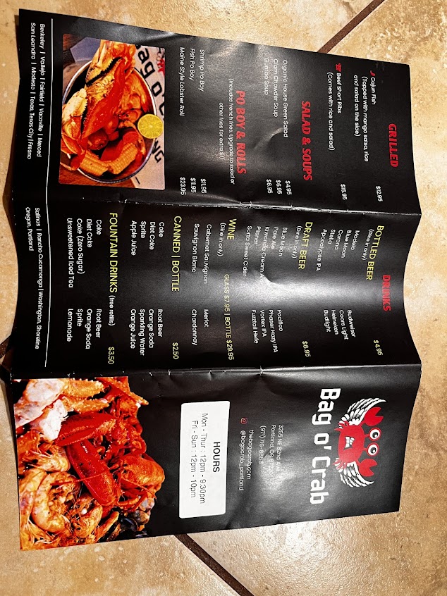 Menu Bag O Crab - 9