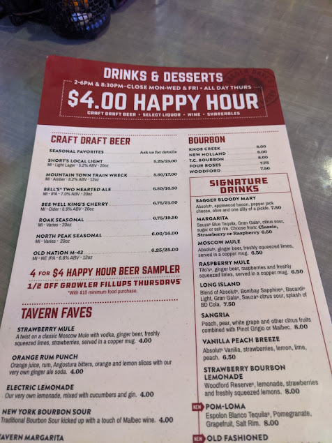 Menu Bagger Daves Burger Tavern Birch Run - 4