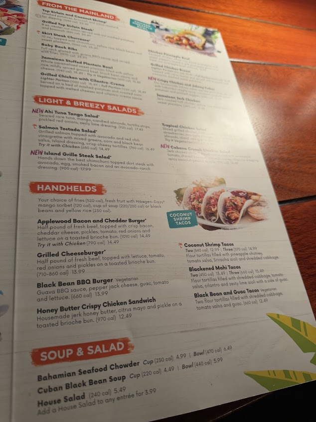 Menu Bahama Breeze - 3