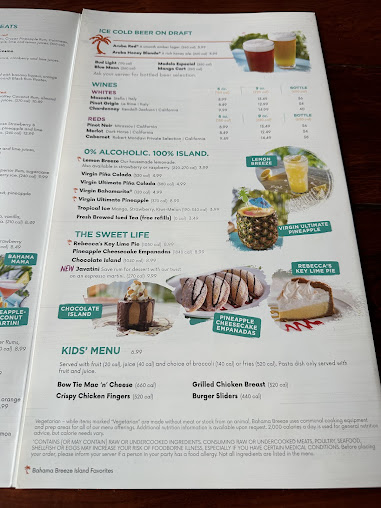 Menu Bahama Breeze - 4