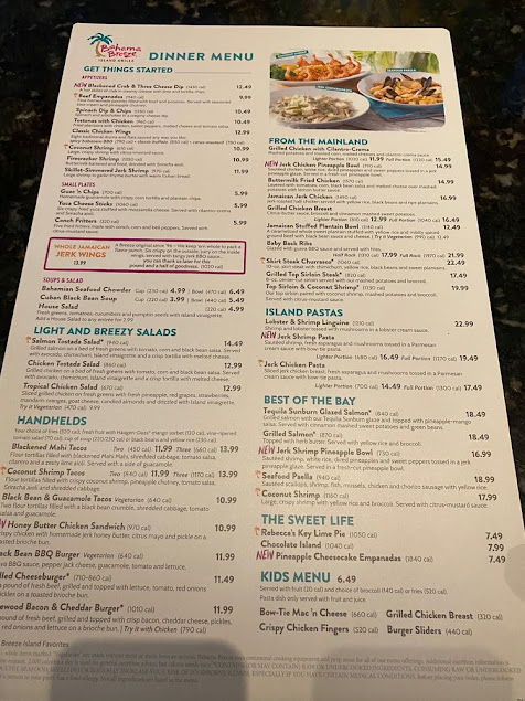 Menu Bahama Breeze - 7
