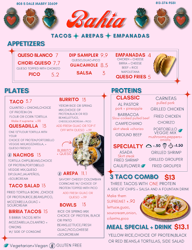 Menu Bahia Tacos - 0
