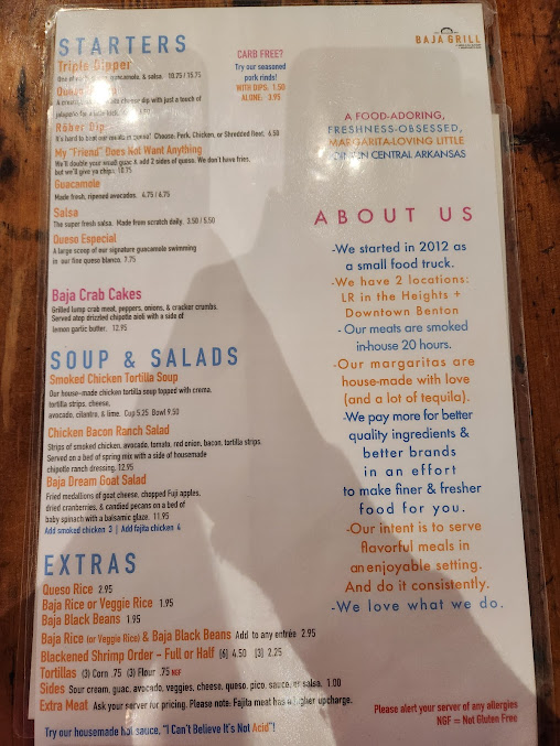 Menu Baja Grill - 1