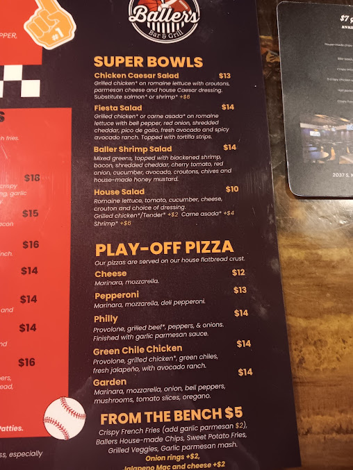 Menu Ballers Bar And Grill - 7