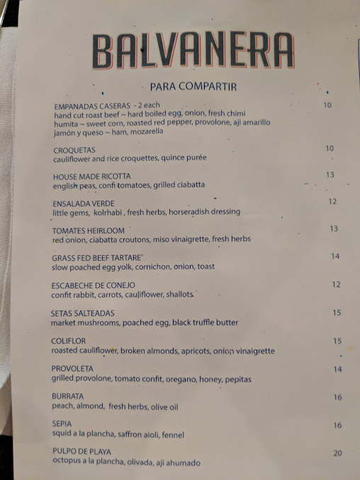 Menu Balvanera - 8