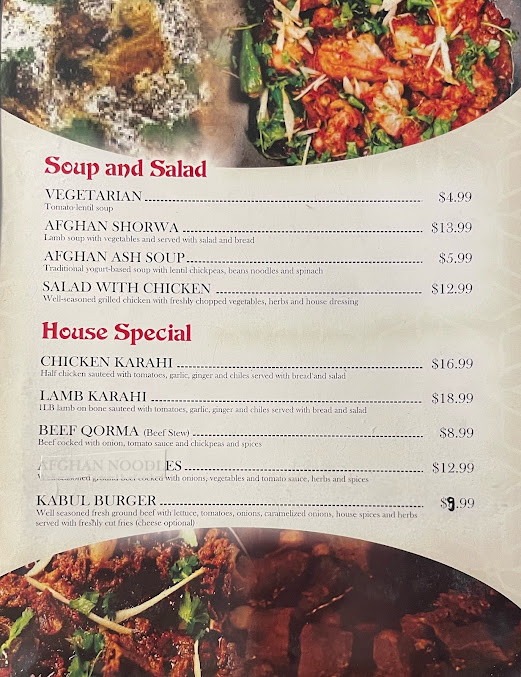 Menu Bamiyan Kabobsdesi Bazaar - 1