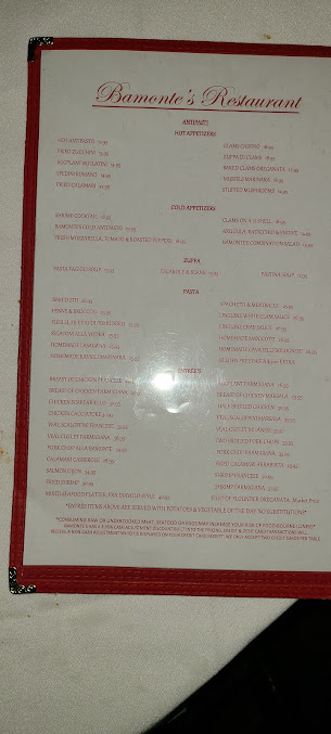 Menu Bamonte's - 4