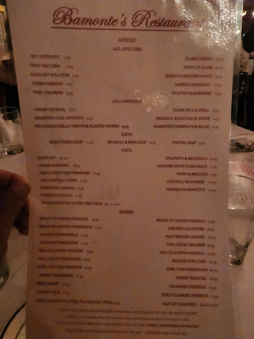 Menu Bamonte's - 7