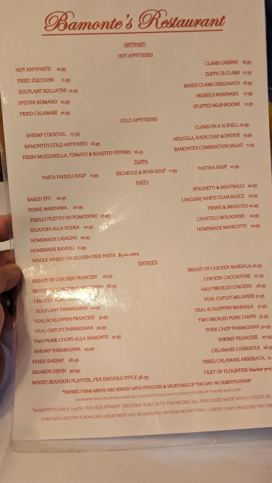 Menu Bamonte's - 8