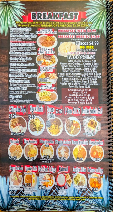Menu Bandera Jalisco - 2