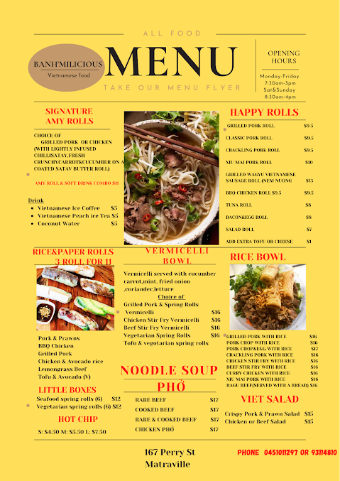 Menu Banh'milicious - 3