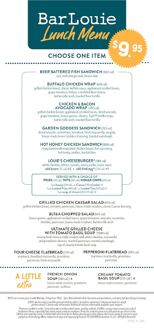 Menu Bar Louie Tempe Marketplace - 3