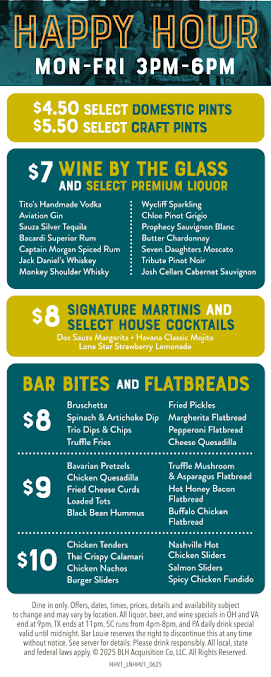 Menu Bar Louie Tempe Marketplace - 5