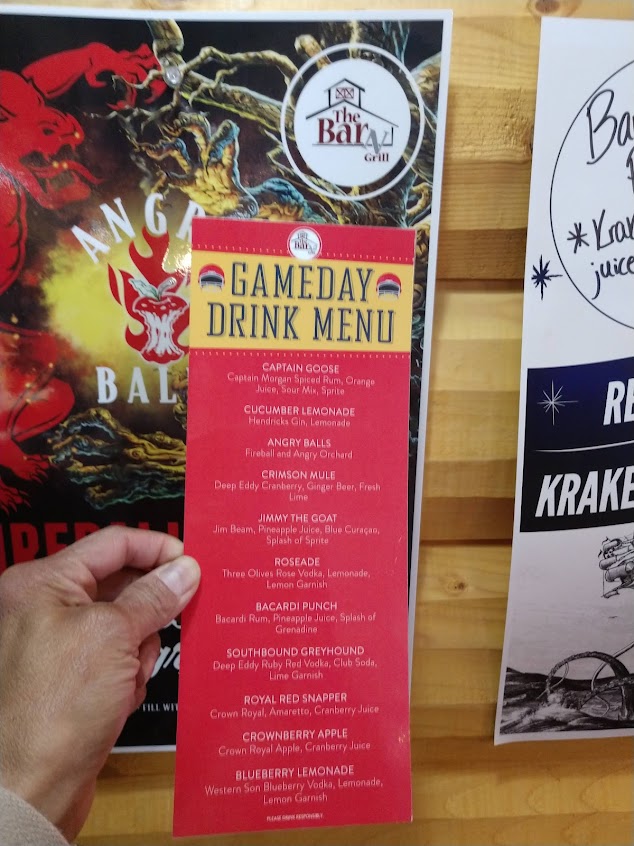 Menu Bar N Grill Topeka - 2