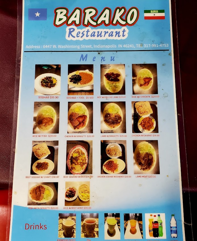 Menu Barako Somali Restaurant - 0