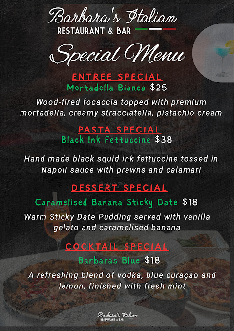 Menu Barbara's Italian - 0