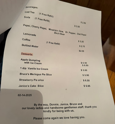 Menu Barbely's Restaurant - 1