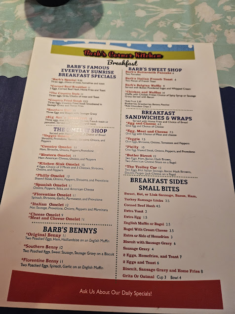 Menu Barbs Corner Kitchen - 3