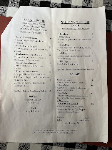 Menu Barbs Corner Kitchen - 7