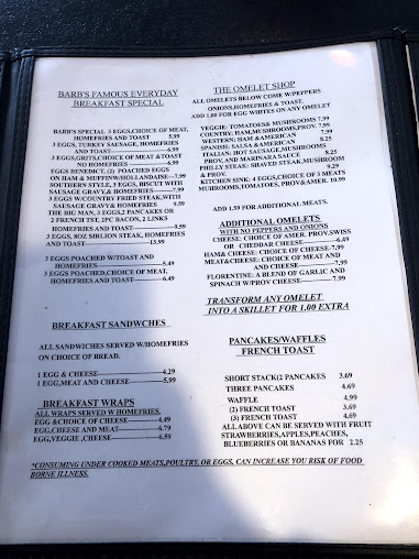 Menu Barbs Corner Kitchen - 8
