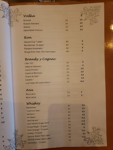 Menu Barcelona Tapas Bar Restaurant - 3