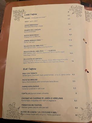 Menu Barcelona Tapas Bar Restaurant - 5