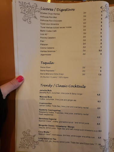 Menu Barcelona Tapas Bar Restaurant - 9