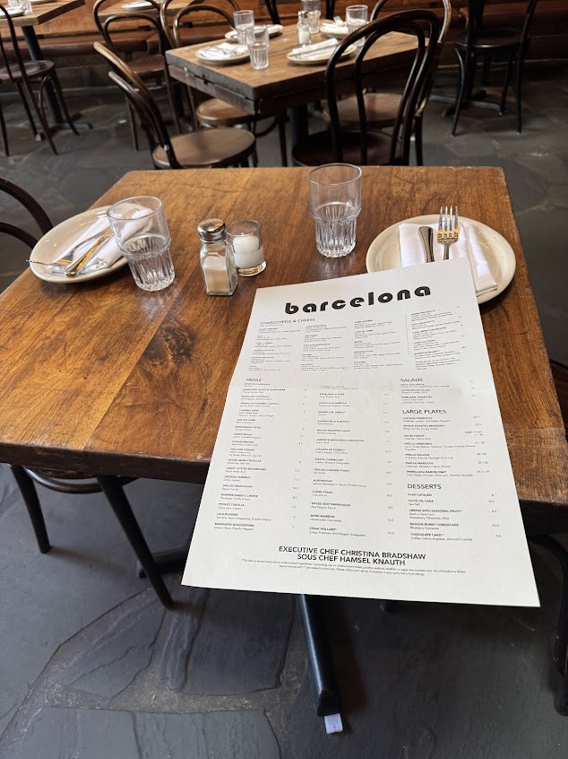 Menu Barcelona Wine Bar - 1