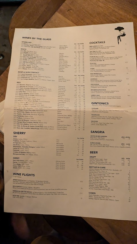 Menu Barcelona Wine Bar - 2