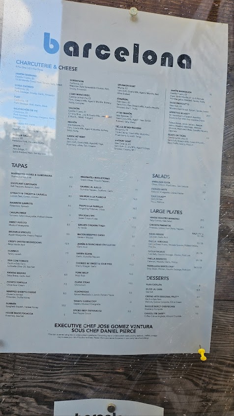Menu Barcelona Wine Bar - 3