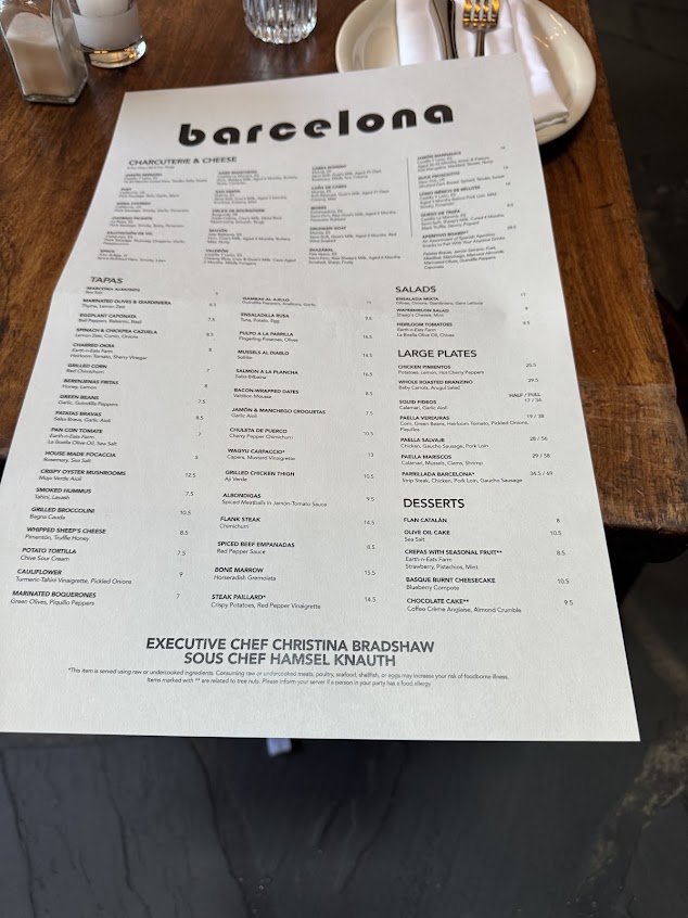 Menu Barcelona Wine Bar - 6