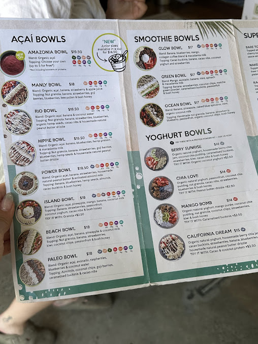 Menu Bare Naked Bowls - 5