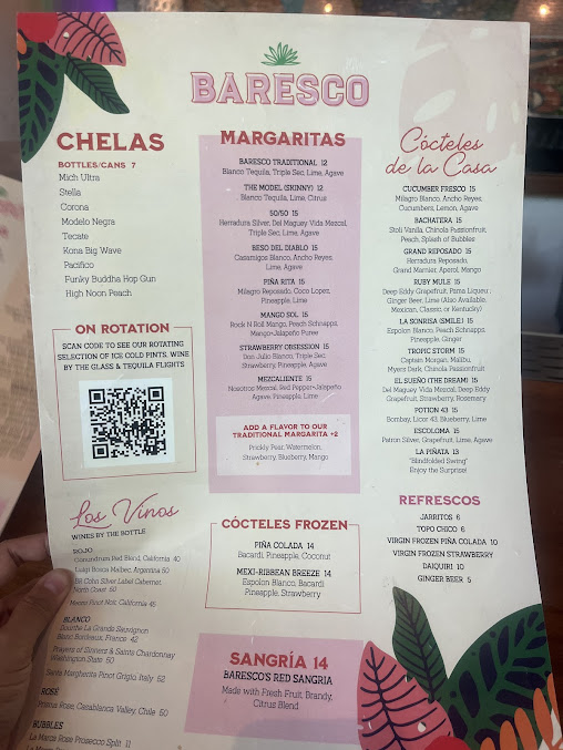 Menu Baresco - 1
