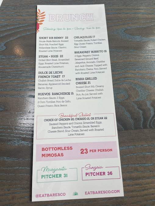 Menu Baresco - 4