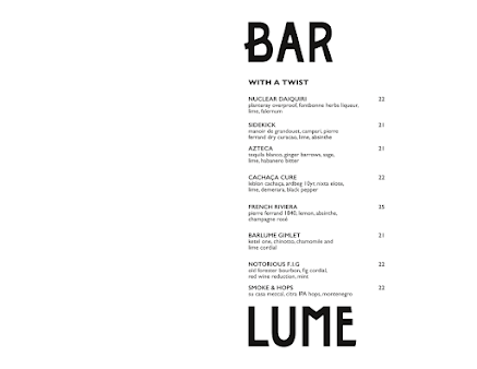 Menu Barlume - 3