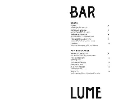 Menu Barlume - 4