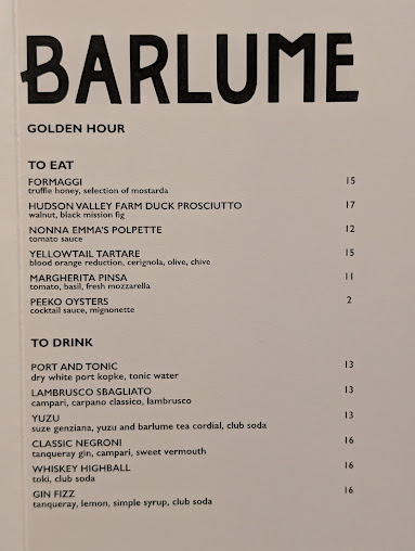 Menu Barlume - 6