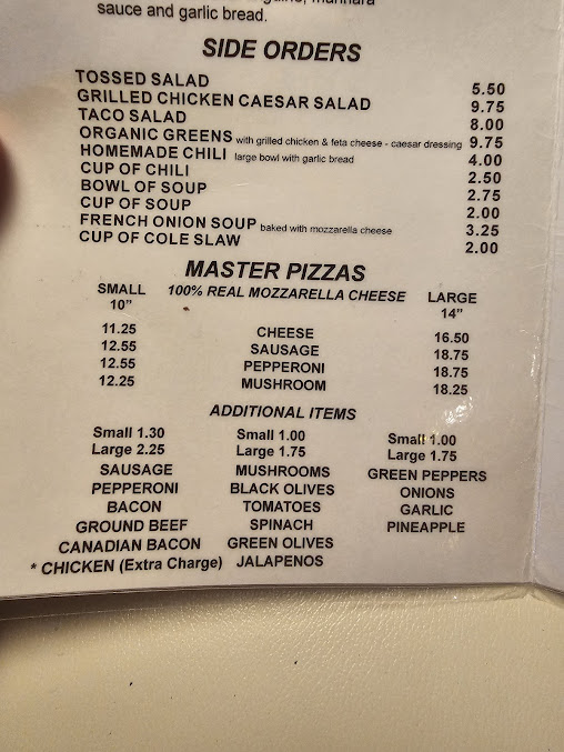 Menu Barnaby's Of Northbrook - 0