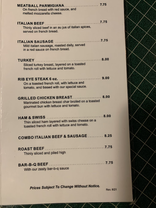 Menu Barnaby's Of Northbrook - 7