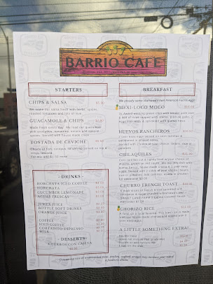 Menu Barrio Cafe - 7