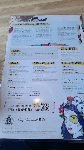 Menu Barrio Queen Tempe - 2