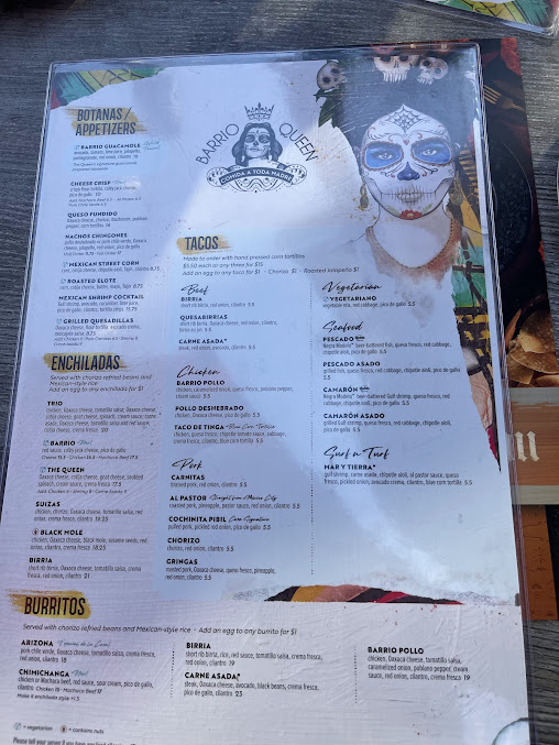 Menu Barrio Queen Tempe - 5