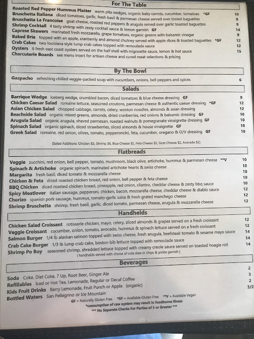 Menu Barrique Bistro Wine Bar - 2