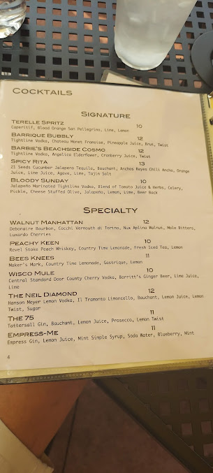 Menu Barrique Bistro Wine Bar - 6