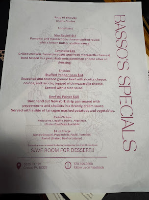 Menu Basso - 0