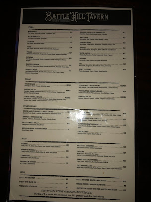 Menu Battle Hill Tavern - 4