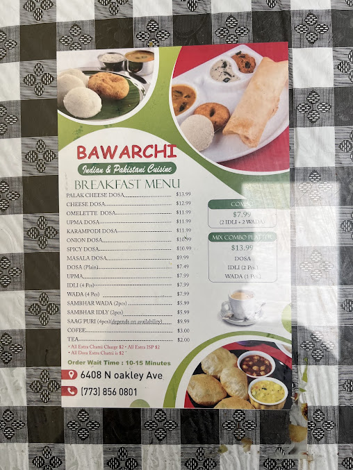 Menu Bawarchi - 2