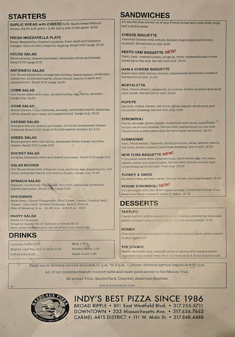 Menu Bazbeaux - 0